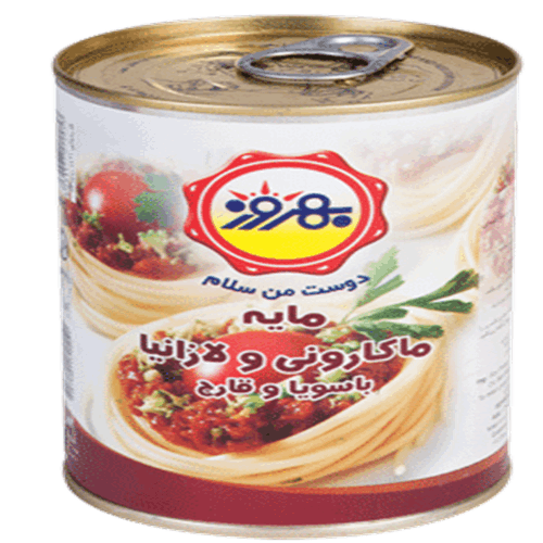 کنسرو مایه ماکارونی و لازانیا بهروز